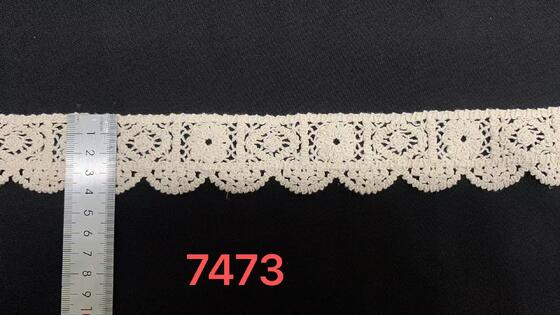 Quality 4cm Water-Soluble Guipure Lace Trim with Rope Embroidery for Women's Summer Vest Dress factory