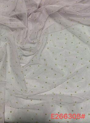 Quality High Quality Eco-Friendly Durable Printed Gold Foil Dot Mesh Fabric for Birthday Dresses with Boho Luxury Mesh Skirt factory