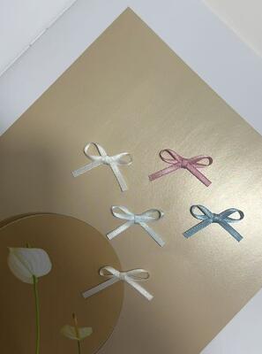 Quality Handmade DIY Mini Polyester Satin Ribbon Bow for Candy Perfume Gift Packaging Decoration factory