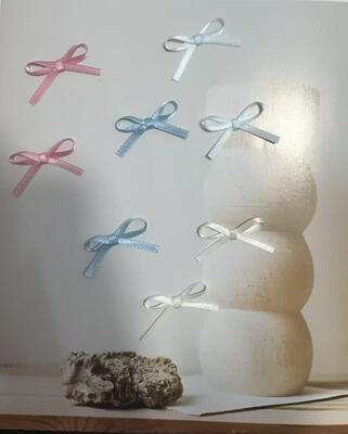 Quality Handmade DIY Mini Polyester Satin Ribbon Bow for Candy Perfume Gift Packaging Decoration factory