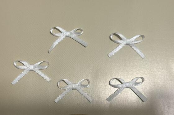 Quality Handmade DIY Mini Polyester Satin Ribbon Bow for Candy Perfume Gift Packaging Decoration factory