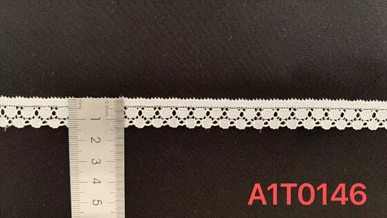 Quality Vintage Scalloped Openwork Nylon Spandex Lace Trim, Soft Elastic for Boho Dress & Bridal Handcraft Embellishment factory