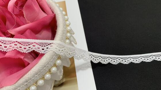 Quality Chic Tiered Openwork Oval Hole Nylon Spandex Elastic Lace Trim for Daily Dress Vintage Handcraft Embellishment factory