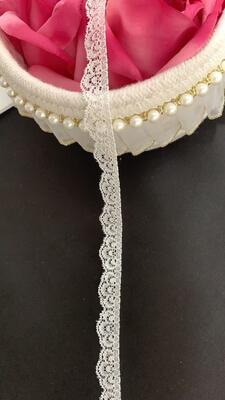 Quality French Wave Pattern Eco-Friendly Voile Lace Trim with Fine Woven Texture for Wedding & Garments Decor factory