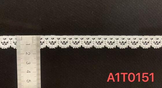 Quality 1.5cm Delicate Heart Pattern Knitted Lace Trim with Fine Openwork for Saree Border & Garments Accessories factory