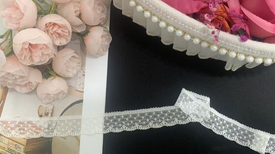 Quality 2.5cm Lightweight Openwork Lace Trim with Fine Knitting, Perfect For Ethnic Wear and Wedding Decor factory