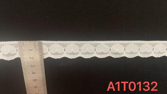 Quality 2cm Sweet Romantic Heart Lace Trim with Fine Openwork for Wedding Dresses, Skirt Hem and Bridal Accessories factory