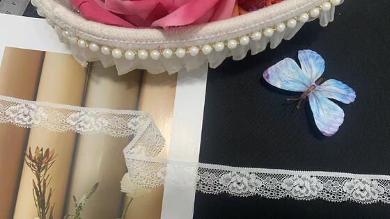 Quality Elegant Vintage Floral Nylon Lace Trim with Mesh Openwork for Women's Dresses, Blouses and Home Textile factory