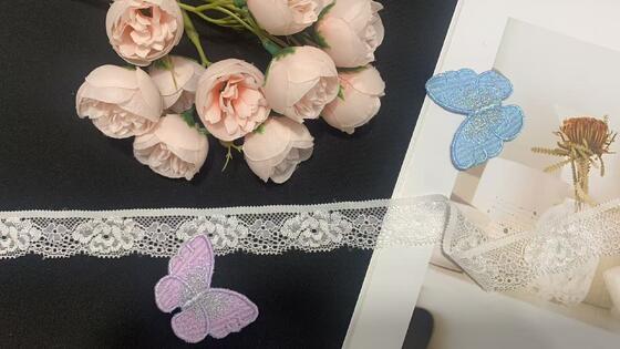Quality Elegant Vintage Floral Nylon Lace Trim with Mesh Openwork for Women's Dresses, Blouses and Home Textile factory