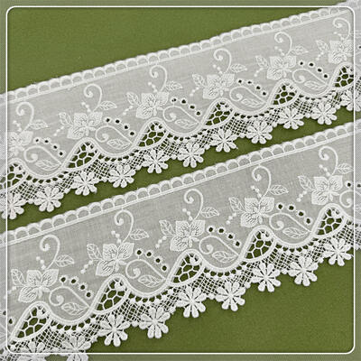 Quality Middle East Cotton Lace Trim Vintage Style Suitable for Fashion Apparel Embellishments Textile Crafts and Accessories factory