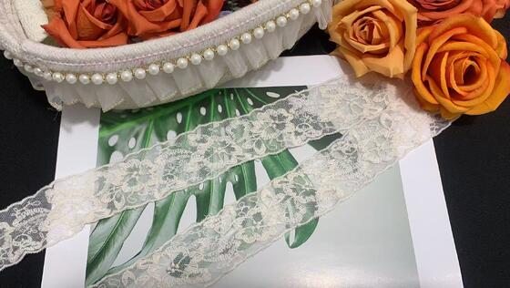 Quality Vintage Eco-Friendly French Lace Mesh Fabric Water-Soluble Embroidery LACE Trim for Women's Dresses & Home Decor factory