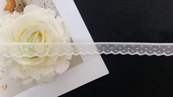 Quality 1.8cm Airy Honeycomb Mesh Lace Trim, Lightweight Elastic Border For Lingerie and Baby Clothes factory