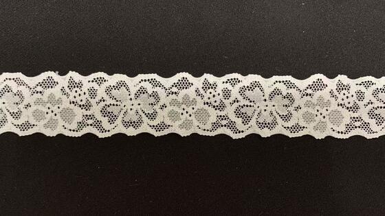 Quality 3CM Elegant Hollow Floral Pattern Skin-Friendly Stretch Lace Trim for Lingerie, Evening Dresses & Handmade Sewing Crafts factory