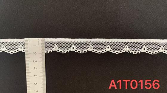 Quality 2cm Exquisite Knitted Mesh Lace Trim with Breathable Hollow-out Design, Soft for Underwear, Sewing DIY and Home Textile Edging factory
