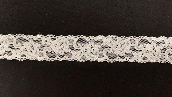 Quality 3cm Exquisite Hollow Flower Elastic Lace Border Flexible Sewing Accessory for Lingerie & Evening Gowns factory