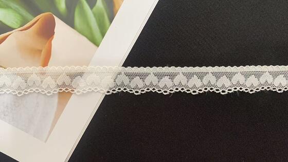 Quality Exquisite Openwork Pattern Stretch Lace Trim with Delicate Eyelet Design Soft Nylon Fabric for Women's Dresses and Lingerie factory