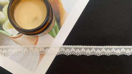 Quality Exquisite Openwork Pattern Stretch Lace Trim with Delicate Eyelet Design Soft Nylon Fabric for Women's Dresses and Lingerie factory