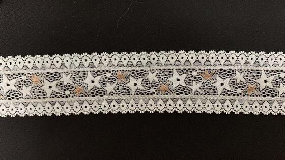 Quality 5cm Classic Single-sided Wavy Floral French Lace Elastic Elegant Fancy Trim for Women/Children's Decorative Dresses Hats Bags factory
