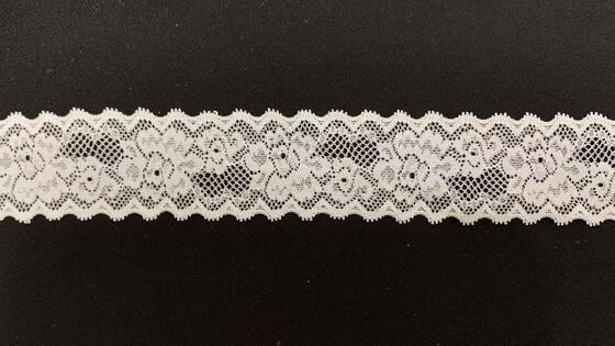 Quality 4cm Multi-Use Elastic Hollow Flower Lace Trim Premium Sewing Supply For Underwear, Dresses & Handcrafts factory