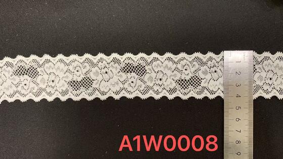 Quality 4cm Multi-Use Elastic Hollow Flower Lace Trim Premium Sewing Supply For Underwear, Dresses & Handcrafts factory