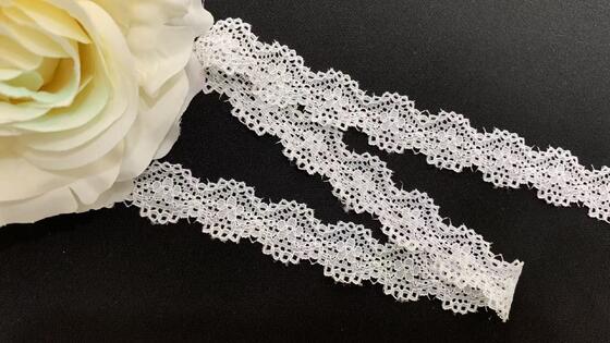 Quality 2cm Multi-Use Elastic Hollow Flower Lace Trim Premium Sewing Supply For Underwear, Dresses & Handcrafts factory