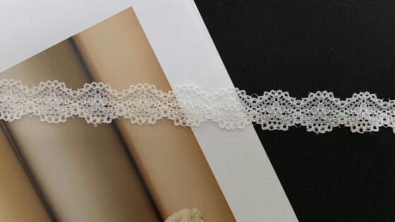 Quality 2cm Multi-Use Elastic Hollow Flower Lace Trim Premium Sewing Supply For Underwear, Dresses & Handcrafts factory