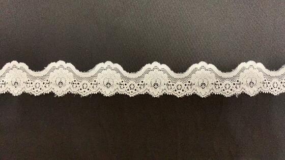 Quality 3.5CM Delicate Hollow Floral Polyamide Stretch Lace Trim Non-Irritating Elastic Tape for Bra, Bridal Gowns & DIY Clothing Projects factory