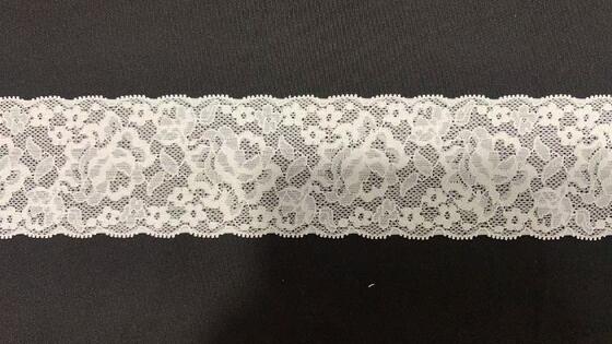 Quality 6CM Vintage Romantic Hollow Floral Elastic Lace Trim Durable Spandex Edging for Lingerie, Formal Dresses & Home Textile DIY factory