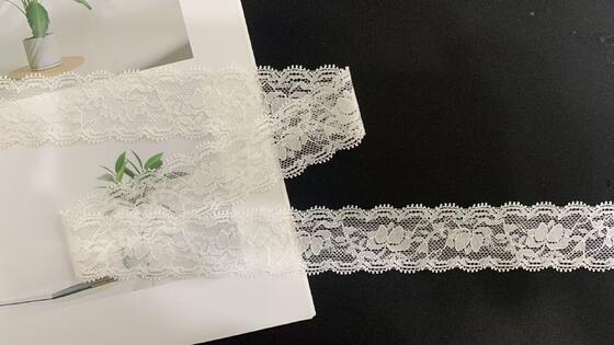 Quality 3.9cm Hollow-out Lace Trim with Diamond Pattern and Scalloped Border for Wedding Dresses and Kids Clothing Decoration factory