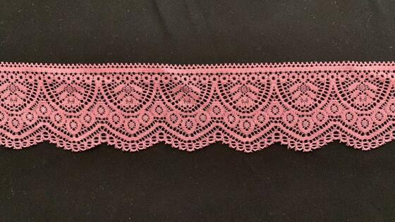 Quality 5.5CM Romantic Retro Hollow Floral Spandex Elastic Lace Edging Wear-resistant Stretch Trim for Underwear, Evening Dresses & Curtain Textile DIY factory