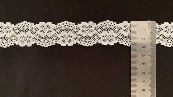 Quality 3CM French Romantic Hollow Floral Stretch Lace Trim Stretchy Spandex Border for Wedding Dresses, Bra Lingerie & Household Fabric Decoration DIY factory