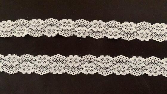 Quality 3CM French Romantic Hollow Floral Stretch Lace Trim Stretchy Spandex Border for Wedding Dresses, Bra Lingerie & Household Fabric Decoration DIY factory