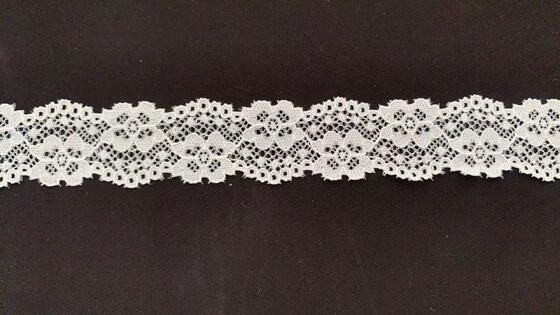 Quality 3CM French Romantic Hollow Floral Stretch Lace Trim Stretchy Spandex Border for Wedding Dresses, Bra Lingerie & Household Fabric Decoration DIY factory