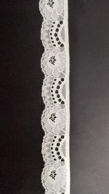 Quality 3CM French Romantic Hollow Floral Stretch Lace Trim Stretchy Spandex Border for Wedding Dresses, Bra Lingerie & Household Fabric Decoration DIY factory