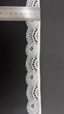 Quality 3CM French Romantic Hollow Floral Stretch Lace Trim Stretchy Spandex Border for Wedding Dresses, Bra Lingerie & Household Fabric Decoration DIY factory