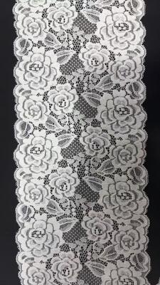 Quality 18CM Retro Vintage Hollow Bloom Elastic Lace Edging Premium Spandex Trim for Luxury Lingerie, Maxi Formal Dresses & Sofa Textile Handcraft factory