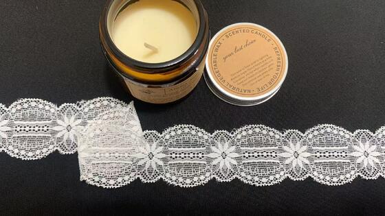 Quality 4cm Classic Floral Oval Stretch Lace Trim, Breathable Nylon Lace for Garment Edging & Nightwear Decoration factory