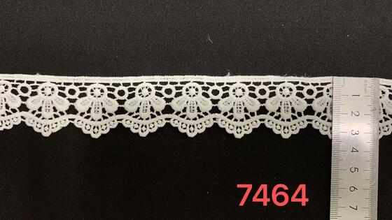 Quality 3.5cm White Milk Silk Floral Lace Trim, Soft Skin-Friendly Scalloped Edge Elastic Lace, Premium Drapable Floral Ribbon for Garment Dress, Intimate Apparel, Home Textile, Shoes and Bags DIY Sewing Deco factory