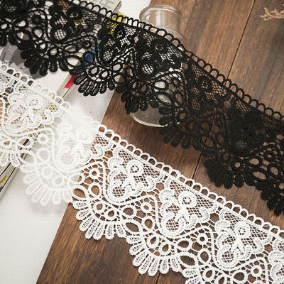 Quality 8.5cm Skin-Friendly Milk Silk Floral Scalloped Lace Trim, Stretch White Floral Elastic Lace Ribbon, High Drape Lace Fabric Strip for Dresses, Loungewear, Home Decor & Sewing DIY Projects factory