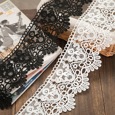 Quality 8.5cm Skin-Friendly Milk Silk Floral Scalloped Lace Trim, Stretch White Floral Elastic Lace Ribbon, High Drape Lace Fabric Strip for Dresses, Loungewear, Home Decor & Sewing DIY Projects factory