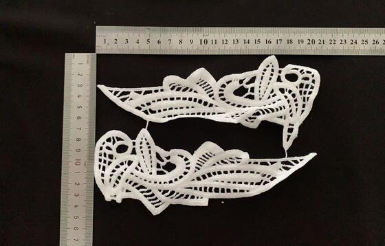 Quality Water Soluble Embroidered Wing Style Flower & Wing Shape Fabric Patches for Clothing Bags Home Decor factory