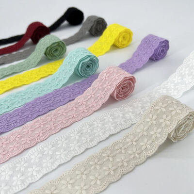 Quality Vintage Middle East Cotton Lace Trim Decorative Lace Edging for Fashion Garment DIY Textile Crafts Accessories factory
