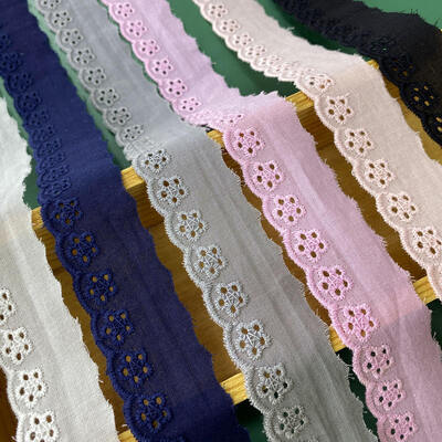 Quality Vintage Middle East Cotton Lace Trim Decorative Lace Edging for Fashion Garment DIY Textile Crafts Accessories factory