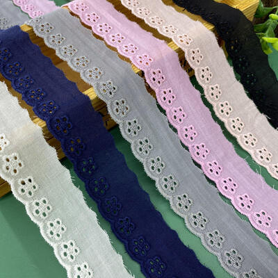 Quality Vintage Middle East Cotton Lace Trim Decorative Lace Edging for Fashion Garment DIY Textile Crafts Accessories factory