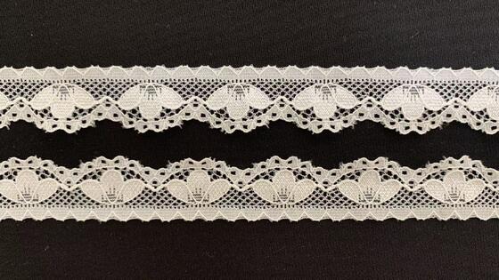 Quality 2cm Petal Floral Elastic Nylon Lace Trim with Mini Scalloped Edge and Thin Soft Fabric for Lingerie and Garment Decoration factory
