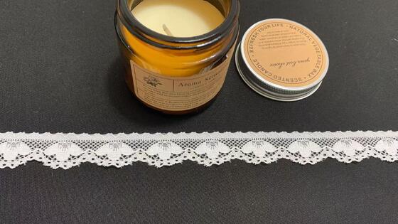 Quality 2cm Petal Floral Elastic Nylon Lace Trim with Mini Scalloped Edge and Thin Soft Fabric for Lingerie and Garment Decoration factory