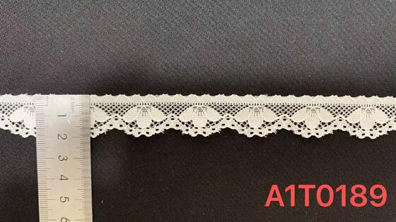 Quality 2cm Petal Floral Elastic Nylon Lace Trim with Mini Scalloped Edge and Thin Soft Fabric for Lingerie and Garment Decoration factory