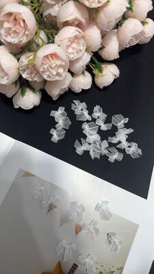 Quality Eco-Friendly Mini  Handmade Polyester/Nylon  Organza Bow DIY for Gift Wrapping and Craft Projects factory