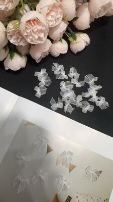 Quality Eco-Friendly Mini  Handmade Polyester/Nylon  Organza Bow DIY for Gift Wrapping and Craft Projects factory