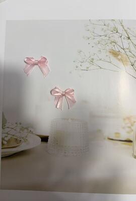 Quality Mini DIY Handmade Woven Double-layer Bow Luxury Solid  Satin Ribbon  + Organza for Christmas Gift Packaging & Children's Skirts factory